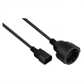 Kabelmeister C14 į Schuko lizdą adapterio laidas 0,15 m juodas