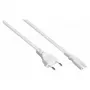 kabelmeister Euro Power Cable, Europlug Type C iki nuimtų laidų galų, 1,5 m, 0,75 mm², balta