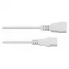 Kabelmeister IEC C14 į C13 ilginimo laidas, 2 m, baltas