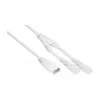 KABELMEISTER SK0877-W003 maitinimo skirstytuvas IEC C8 į 2x IEC C7, 0,3 m, juodas