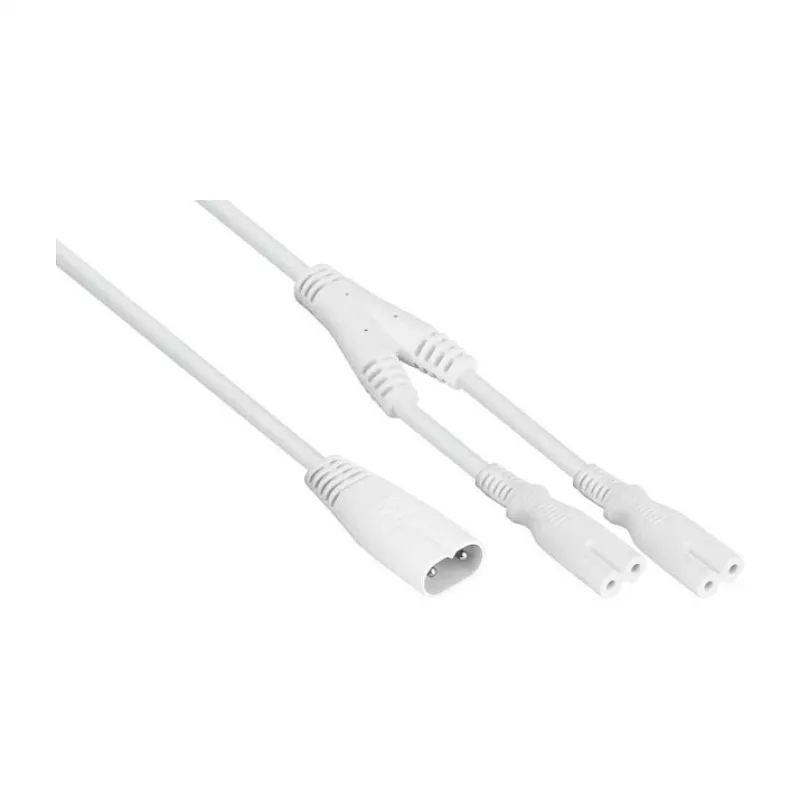 KABELMEISTER SK0877-W003 maitinimo skirstytuvas IEC C8 į 2x IEC C7, 0,3 m, juodas