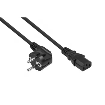 KABELMEISTER SK1430-S050 šaltosios įrangos prailginimo kabelis C14 į C13, 5 m, juodas, 1.00 mm²