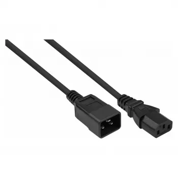 Kabelmeister SK2030-S050 C20-C13 ilginamasis laidas 5 m juodos spalvos
