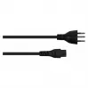 Kabelmeister SK6005-S018 AC maitinimo laidas, Šveicarijos J tipas į C5, juodas, 1,8 m