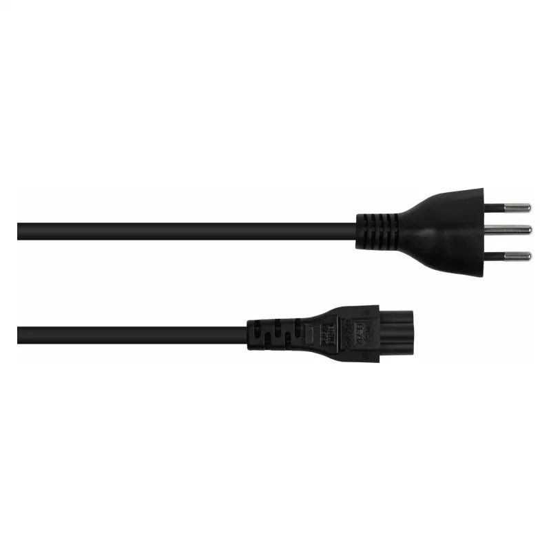 Kabelmeister SK6005-S018 AC maitinimo laidas, Šveicarijos J tipas į C5, juodas, 1,8 m