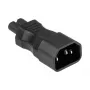 KABELMEISTER SKA-1470S IEC C14 į C7 maitinimo adapteris – 250 V / 2.5 A, juodos spalvos