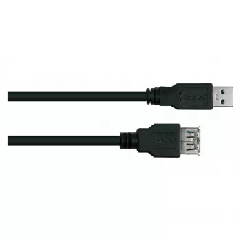 Kabelmeister USB 3.0 prailginimo laidas, A kištukas į A lizdą, UL, juodas, 0,5 m