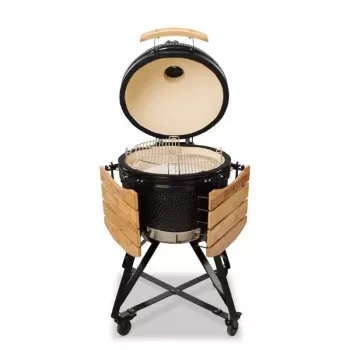 KAMADO BONO MEDIA 20 (52CM) Keraminis anglių grilis, blizgus juodas