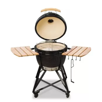 KAMADO BONO MEDIA 20 (52CM) Keraminis anglių grilis, blizgus juodas