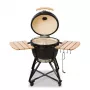 KAMADO BONO MEDIA 20 (52CM) Keraminis anglių grilis, blizgus juodas