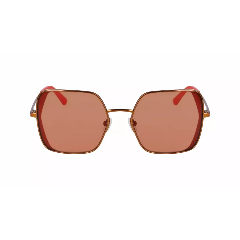 KARL LAGERFELD KL340S-800 Moteriški Akiniai nuo Saulės - Juodas Acetato Rėmelis, Pilki Polikarbonato Lęšiai, 56mm