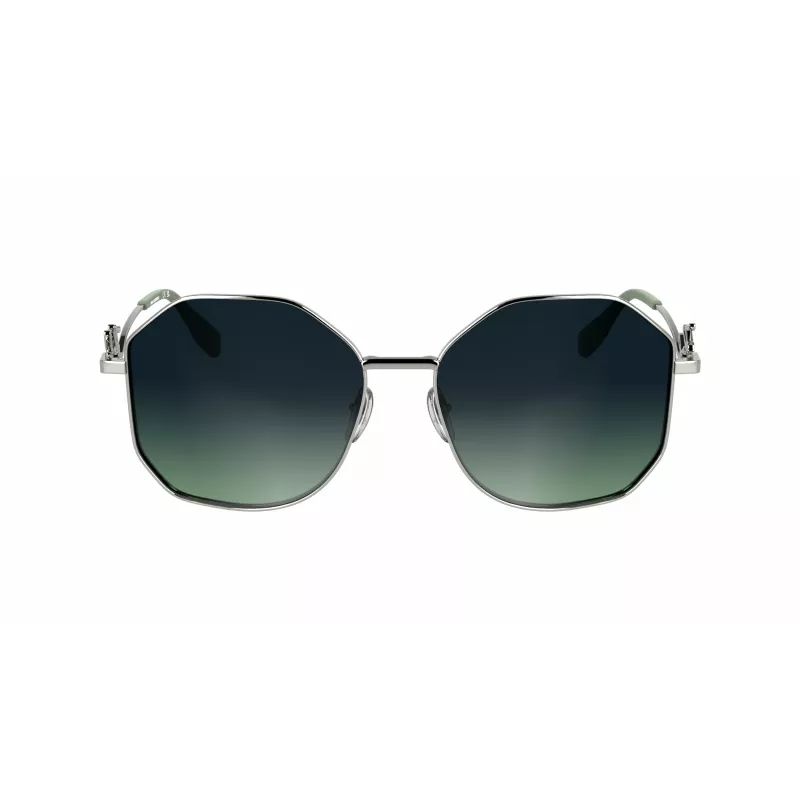 Moteriški akiniai nuo saulės KARL LAGERFELD KL358S-041 - Juodas rėmelis, pilki lęšiai, 57mm