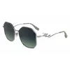 Moteriški akiniai nuo saulės KARL LAGERFELD KL358S-041 - Juodas rėmelis, pilki lęšiai, 57mm