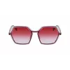 KARL LAGERFELD KL6083S-626 Moteriški katininiai akiniai nuo saulės juodi pilkas gradientas 56mm