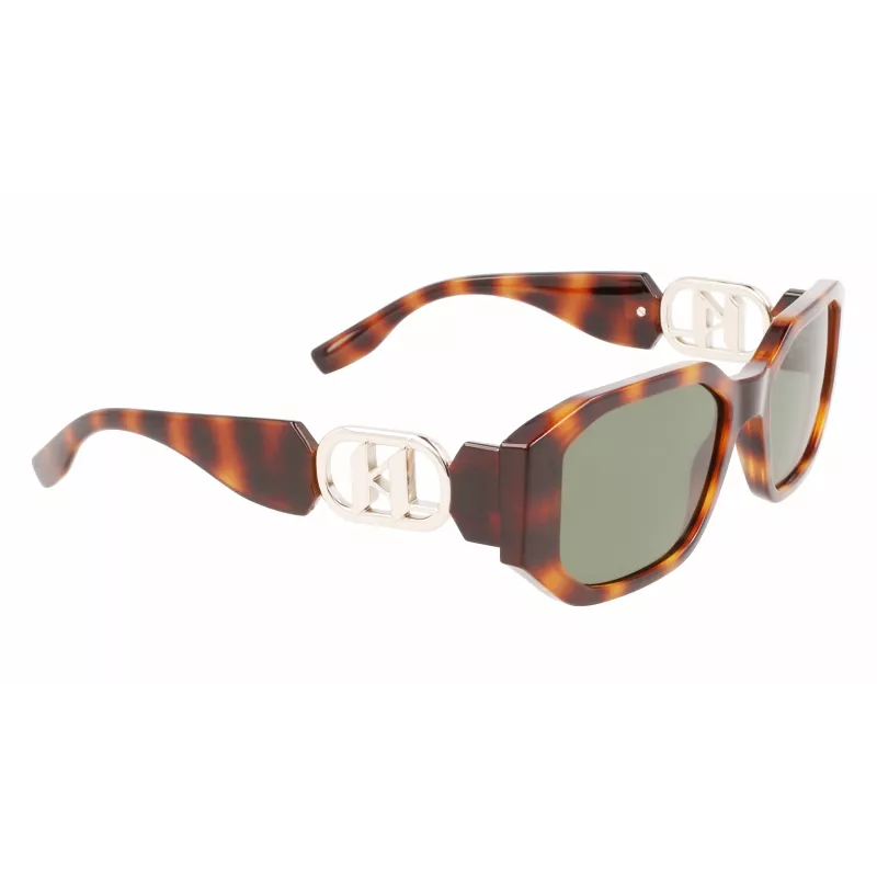 KARL LAGERFELD KL6085S-240 Moteriški katinėlio formos akiniai nuo saulės Havana Brown Gradient 55mm