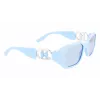 KARL LAGERFELD KL6085S-450 Moteriški Akiniai nuo Saulės Juodi Pilkai Dūminiai 55mm