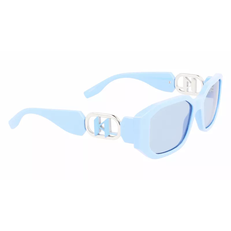 KARL LAGERFELD KL6085S-450 Moteriški Akiniai nuo Saulės Juodi Pilkai Dūminiai 55mm