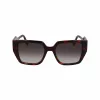 KARL LAGERFELD KL6098SN-240 Moteriški kvadratiniai acetatiniai akiniai nuo saulės - Ruda Havana rėmelis, Rudi gradientiniai lęšiai - 52/19/140 mm