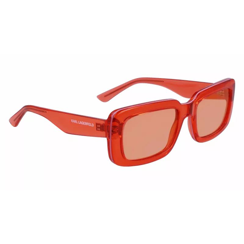 KARL LAGERFELD KL6101S-800 Unisex Akiniai - Juodas Rėmas, Pilki Lęšiai, 54mm