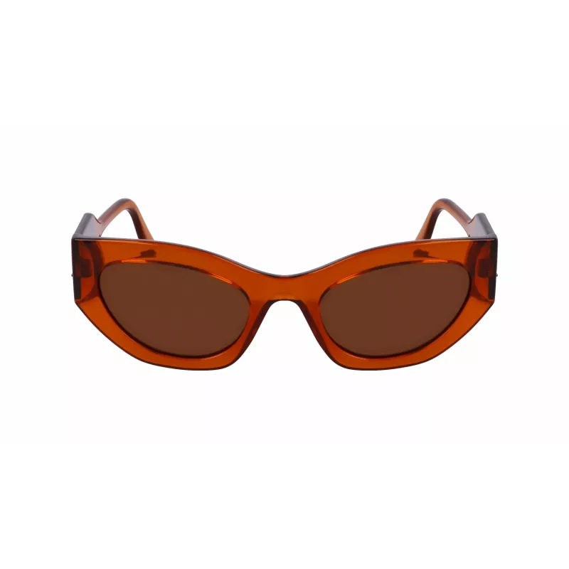 KARL LAGERFELD KL6122S522221 Moteriški Akiniai nuo Saulės Havana Acetato Rėmeliu Rudais Lęšiais 52mm