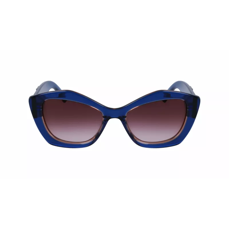 KARL LAGERFELD KL6127S521842 Moteriški Akiniai nuo Saulės - Juodas Rėmelis, Pilki Gradientiniai Stiklai, 52mm