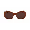 KARL LAGERFELD KL6146S-200 Moteriški kvadratiniai akiniai nuo saulės Havana acetatas rudi gradientiniai lęšiai 54mm