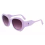 KARL LAGERFELD KL6146S-516 Moteriški kvadratiniai akiniai nuo saulės – juodas rėmelis, pilki gradientiniai lęšiai 54/20/140 mm