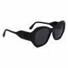 KARL LAGERFELD KL6146SN-1 Moteriški akiniai nuo saulės - kvadratiniai katinėlio akies formos acetatiniai rėmeliai - UV400 apsauga - 54 mm lęšiai