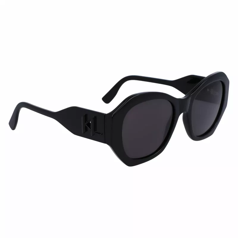 KARL LAGERFELD KL6146SN-1 Moteriški akiniai nuo saulės - kvadratiniai katinėlio akies formos acetatiniai rėmeliai - UV400 apsauga - 54 mm lęšiai