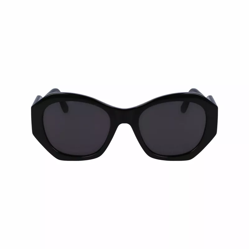 KARL LAGERFELD KL6146SN-1 Moteriški akiniai nuo saulės - kvadratiniai katinėlio akies formos acetatiniai rėmeliai - UV400 apsauga - 54 mm lęšiai