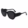 KARL LAGERFELD KL6146SN-1 Moteriški akiniai nuo saulės - kvadratiniai katinėlio akies formos acetatiniai rėmeliai - UV400 apsauga - 54 mm lęšiai
