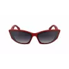 KARL LAGERFELD KL6162S-600 Moteriški drugelio formos akiniai nuo saulės - Raudonas/Bordo acetato rėmelis, Gradientiniai rudi lęšiai, 64/14/140 mm