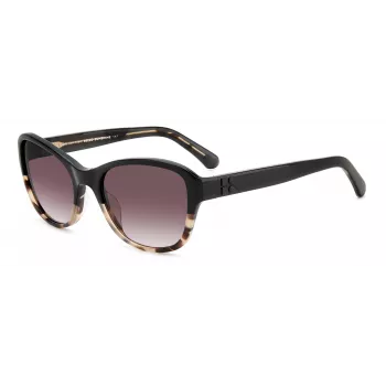 KATE SPADE Golda moteriški akiniai nuo saulės – kvadratinis acetatinis rėmas – rudi gradientiniai lęšiai – 56/20/135 mm