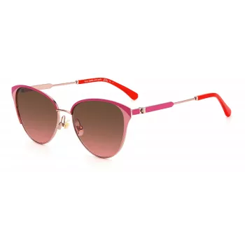 Kate Spade IANNA/G/S moteriški akiniai nuo saulės - juodas rėmelis, pilki lęšiai, 56/17/140 mm