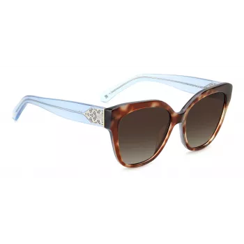 KATE SPADE SAVANNAGSIPRF Moteriški Akiniai nuo Saulės - Havana Acetato Rėmelis, Rudi Gradientiniai Stiklai, 57/17/140 mm