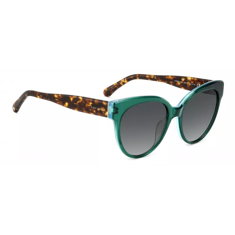 KATE SPADE Moteriški „Aubriella“ katės akies akiniai nuo saulės Havana Brown Gradient 55mm