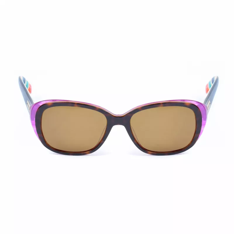 KATE SPADE Moteriški akiniai nuo saulės Hilde-P-S - Dark Havana - Polarizuoti rudi gradientiniai - 54mm
