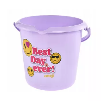 keeeper Deco kibiras 10L Ilvie Emoji Best Day Ø30x28cm violetinis