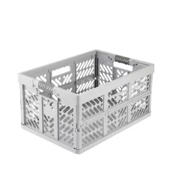 keeeper ben sulankstoma dėžė 45 L Nordic Grey — iki 50 kg apkrova, sulankstoma 54 x 37 x 28 cm