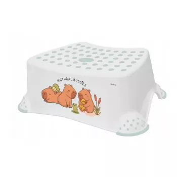 keeeper kids vaikiška pakylėlė Tomek “Cute Capybara” balta, 40,5 x 28,5 x 14 cm, neslystanti, 150 kg apkrova