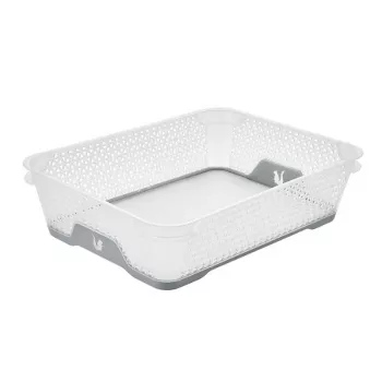 keeeper Mini Basket A5 su neslystančiu pagrindu Jonas 26,5x20x7 cm permatomas/pilkas