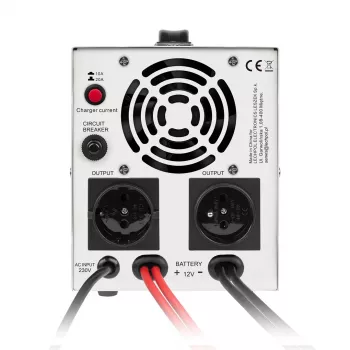 KEMOT PROsinus-1000 avarinis maitinimo blokas – gryno sinusoidės keitiklis su 12V įkrovimo funkcija, 230V, 1000VA/700W