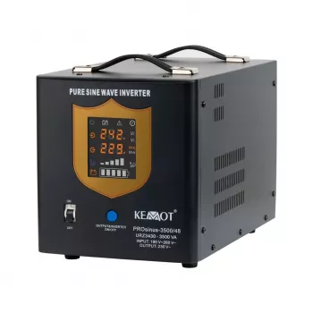 KEMOT PROsinus-3500/48 Grynasis sinusinis keitiklis su įkrovikliu 48V 230V 3500VA/2400W