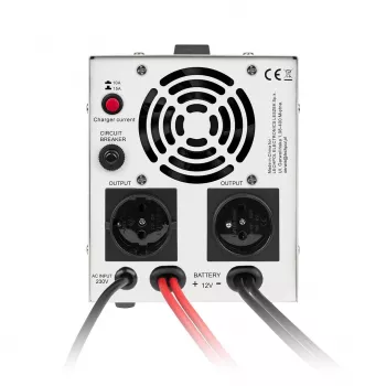 KEMOT PROsinus-800 Avarinio maitinimo blokas – gryno sinusoidės keitiklis su 12V įkrovimo funkcija, 230V, 800VA/500W