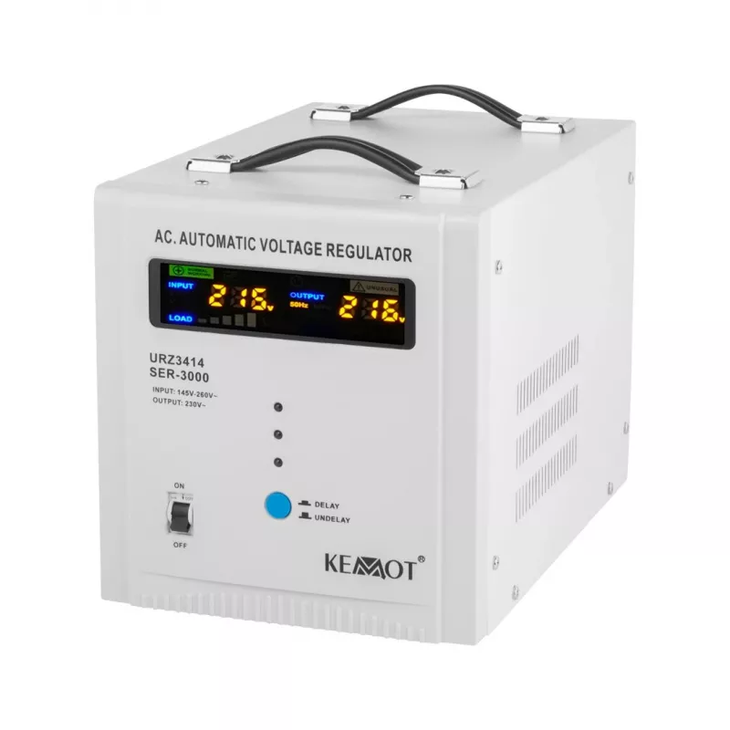 KEMOT SER-3000 Automatinis įtampos stabilizatorius 3000VA 2100W servo variklis