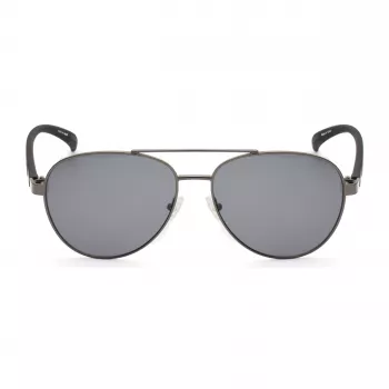 KENNETH COLE KC1318-5808A Vyriški Akiniai Nuo Saulės – Klasikinis Stačiakampis Metalinis Rėmelis su UV400 Apsauga (58/15/140 mm)