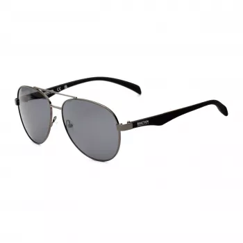 KENNETH COLE KC1318-5808A Vyriški Akiniai Nuo Saulės – Klasikinis Stačiakampis Metalinis Rėmelis su UV400 Apsauga (58/15/140 mm)