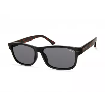 Kenneth Cole KC2985-5801A Vyriški stačiakampiai acetatiniai akiniai nuo saulės - Juodi/Pilkos spalvos 58mm