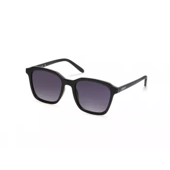 KENNETH COLE KC3005-5301B Unisex Rectangular Sunglasses - Black Frame Grey Lens 53mm