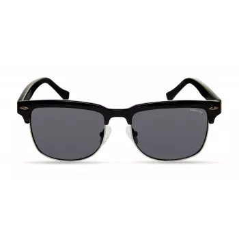 KENNETH COLE MAN KC2972-5301A Akiniai nuo saulės 53/18/145 mm Juodas kvadratinis rėmas Pilki lęšiai